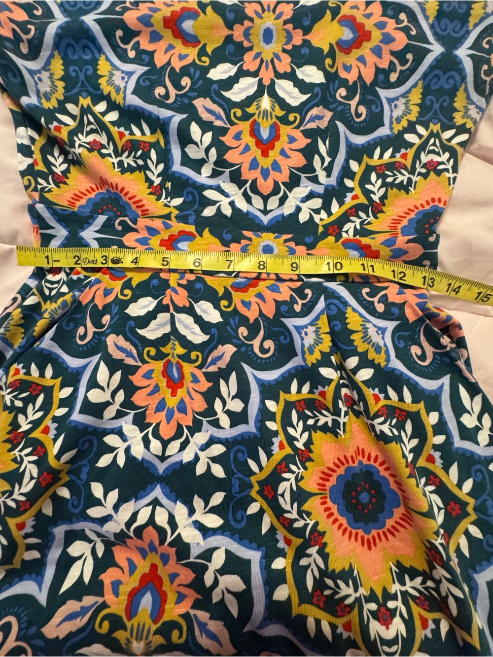 Boden Multicolor Floral Medallion Fit-&-Flare Midi Dress - Picture 8 of 9